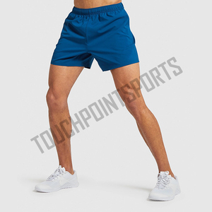 Short de jogging pour homme Poches zippées 100% coton Séchage rapide Fitness Wear Casual Sports Solid Pattern Eco-Friendly Painted - Product Image 1