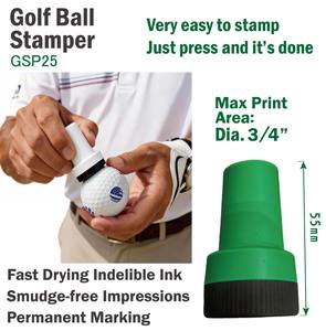 Tampons à encre permanente à séchage rapide pour balles de golf, en caoutchouc imperméable, personnalisables, légers, le meilleur outil pour les golfeurs - Product Image 6