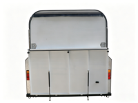 Remorque de luxe pour 2 chevaux à chargement direct avec logement, remorque pour chevaux sur mesure avec porte de caravane