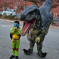 Costume de dinosaure réaliste personnalisé pour parc d'aventure, costume de dinosaure léger, costume de dinosaure grandeur nature