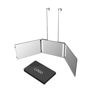 3 Way Led Hair Styling Tools Coiffeur Self Haircut Mirror Trifold Cosmetic Vanity Makeup Barber Espejo 360 Mirror With Lights - Product Image 1