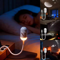 Projecteur LED Mini Ultra Clair 2026 pour Planétarium Moderne, Lampe USB Portable, Scènes Galaxie, Lune, Baleine, Décoration de Plafond, Livraison Directe