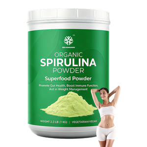 Poudre de superaliments de marque privée pour adulte stimuler la fonction immunitaire promouvoir la santé intestinale poudre de spiruline biologique - Product Image 1
