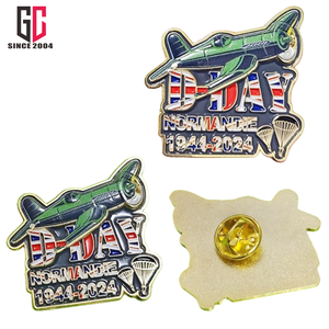 15 ans usine personnalisée 1944 2024 D DAY <span class=keywords><strong>Normandie</strong></span> 80e anniversaire épinglette insigne broche RAF vétérans souvenirs cadeau - Product Image 1