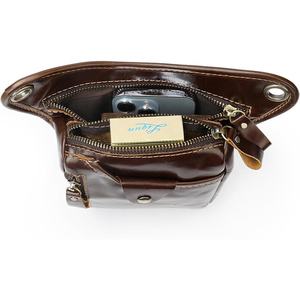 MARRANT <span class=keywords><strong>Marsupio</strong></span> da Uomo, Borsa Porta Attrezzi da Moto, Borsa Laterale in Vera <span class=keywords><strong>Pelle</strong></span> per Cellulare, Borse da Cintura in <span class=keywords><strong>Pelle</strong></span> Genuina per Uomo - Product Image 4