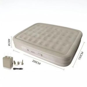 Colchón de Aire Inflable Automático, Plegable, Moderno, Ligero, con Superficie Aterciopelada, Construcción de PVC Resistente, Transpirable, Resistente al Agua, para Camping - Product Image 4