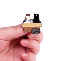 Broche chat mignon, épinglette animale de dessin animé, bijou en alliage pour cadeau, fête, mariage, usage quotidien