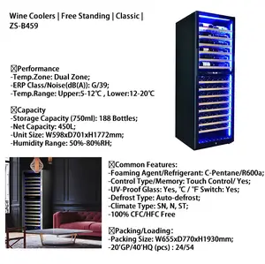 Oem Smart Wine And Red Wine Cooler e frigorifero porta francese Frigo Vino frigorifero sistema di conservazione del Vino Coravin