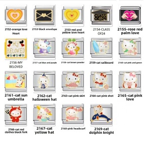 สร้อยข้อมือแฟชั่นดีไซน์แมว 3 มิติ สไตล์อิตาลี แบบ DIY สีดำ ลายการ์ตูน  วัสดุสแตนเลสสตีล - Product Image 2