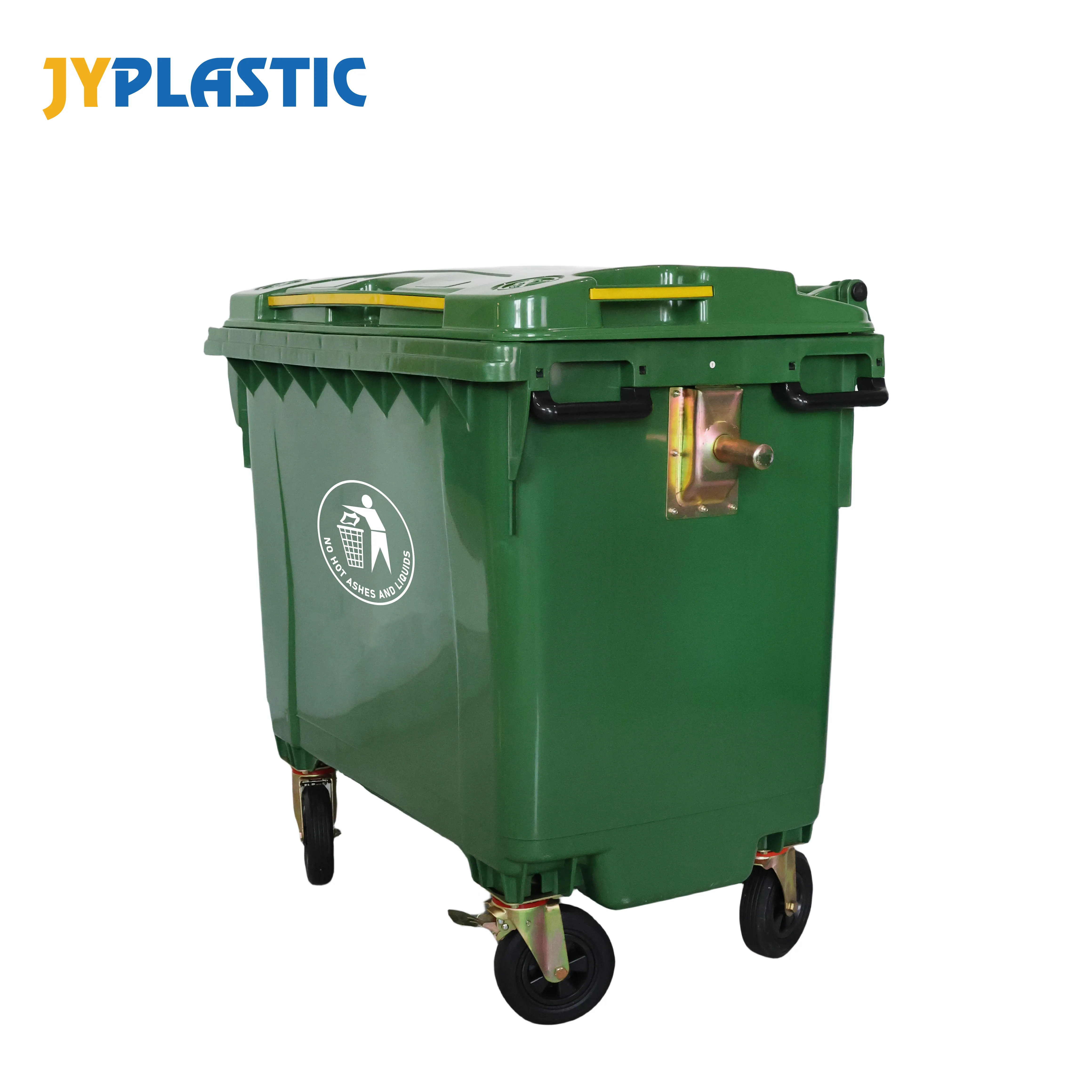 660 lít kích thước lớn chất thải thùng di động ngoài trời Thùng rác có thể đường phố HDPE Nhựa thùng rác bin để bán