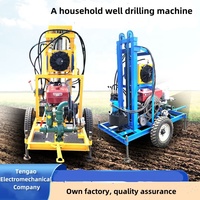 Machine de Forage de Puits d'Eau Diesel Électrique 200m, Usine Chinoise, pour Sondage et Exploitation Minière