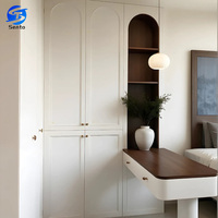 Bureau d'étude, bibliothèque et armoire de rangement sur mesure pour toute la maison, style moderne, en bois massif écologique