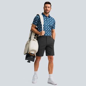 Short de sport personnalisé de haute qualité Joggers Short en polyester à séchage rapide ajusté pour hommes Short de golf évacuant l'humidité pour hommes - Product Image 2