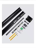 Kit de porte fantôme caché sans rail-Accessoires de porte de poche à double glissière personnalisés