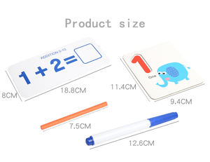 Montessori Children Wooden Paper Math Counting Sticks Teaching Aids Educational Puzzle Puzzle Games Toys for Kids Boys Girls - Product Image 6