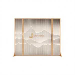 ANN1573 Custom Size Modern Coated Stainless Steel Multi-Functional <b>Decorative</b> <b>Screen</b> Divider for Hotels Offices Villas - Product Image 3