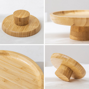 Support à gâteau à étages en bois, plateau à dessert 3 niveaux pour fruits, bonbons et en-cas - Product Image 4