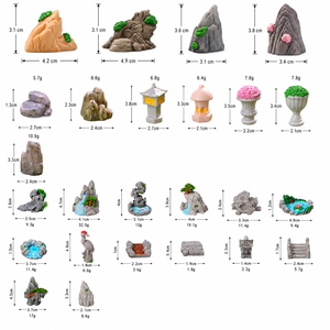 Adornos <span class=keywords><strong>de</strong></span> Jardín en Miniatura <span class=keywords><strong>de</strong></span> Resina, Rocas y Cascadas para Jardín <span class=keywords><strong>de</strong></span> Hadas, Casa <span class=keywords><strong>de</strong></span> Muñecas, Decoración <span class=keywords><strong>de</strong></span> Micropaisajes, Venta al Por Mayor - Product Image 2