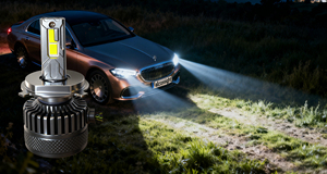 Faro <span class=keywords><strong>LED</strong></span> Falconsight B4 H7 <span class=keywords><strong>H15</strong></span> 300W, Kit di Conversione Faro <span class=keywords><strong>LED</strong></span> 9006, Sistema di Illuminazione Universale per Moto 3H7 9005 9006 - Product Image 2