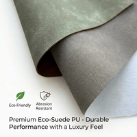 Cuir PU suédé pour chaussures et sacs, provenant d'une usine avec plus de 36 ans d'expérience - Imperméable, écologique, couleurs personnalisées disponibles