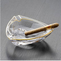Cendrier en verre cristal créatif, cendrier à cigares de luxe moderne pour la maison, le bureau, décoration intérieure tendance et personnalisée