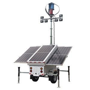 Ветроэнергетика Солнечная световая башня с ветровой турбиной - Product Image 2