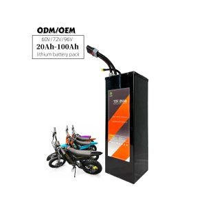 แบตเตอรี่ลิเธียม 20S7P 72V 35AH 80AMP พร้อมกล่องโลหะสำหรับมอเตอร์ไซค์วิบาก EBox 2.0 E-Bike - Product Image 2