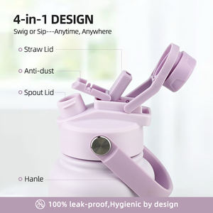 ขวดน้ำสแตนเลสสองชั้นกันรั่ว40ออนซ์เก็บอุณหภูมิสำหรับเก็บความร้อนและความเย็นสำหรับตั้งแคมป์ปีนเขากลับไปโรงเรียน - Product Image 3