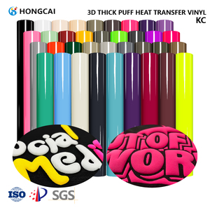 <span class=keywords><strong>Vinilo</strong></span> Termotransferible 3D de 0.5mm Fácil de Cortar, Marca Hongcai, para Impresión de Logotipos Personalizados <span class=keywords><strong>en</strong></span> <span class=keywords><strong>Camisetas</strong></span> y Ropa Mediante Corte Láser - Product Image 1