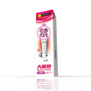 Vibrateur transparent Meleon Big Steel Cannon en TPE à simple vibration pour stimulation sexuelle adulte - Product Image 4