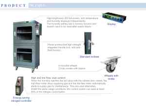Armadio per Azoto a Risparmio Energetico Anti-Ossidazione 240L 1%-60%RH per Industria dei Semiconduttori, Nuove Energie, Medicina ed Elettronica - Product Image 5