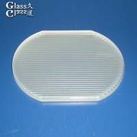 Lentille en verre prismatique durable pour un éclairage LED sans éblouissement