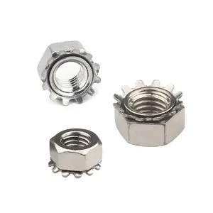 Professional supplier Grade Class,4.8 8.8 10.9 12.9 Galvanized Carbon Steel K Kep Lock Nut K Type Lock Nuts With Washer/