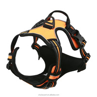 Harnais de chien de sport en nylon de style gilet, moderne, avec sangle dorsale et laisse de traction, couleur personnalisable, portable, pour toutes les tailles - Vente directe usine