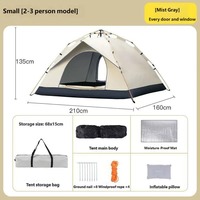 Tente automatique haut de gamme à montage rapide, sans assemblage, pour plusieurs personnes, idéale pour le camping en plein air, la plage et les pique-niques