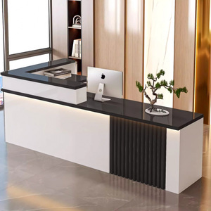 Nuevo mostrador de recepción de estilo chino, Mostrador de barra Registradora para empresa, Mostrador de escritorio delantero para tienda de ropa, salón de belleza Simple - Product Image 2