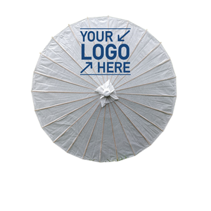 Personnalisation DIY <span class=keywords><strong>Dessin</strong></span> fait main blanc uni mariage chinois parapluie en papier Parasols en papier - Product Image 3