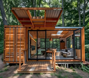 Villa de luxe en conteneur avec terrasse piscine, maison modulaire de 20 ou 40 pieds, 1, 2 ou plusieurs chambres, pour usage privé ou commercial - Product Image 1