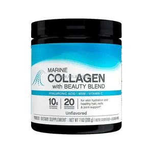 OEM Hydrolyzed Fish Marine Collagen Protein Powder Vitamin C Hyaluronic Acid MSM Drink Hydrolized Collagen Peptides Powder