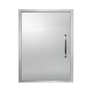 Ngoài trời nhà bếp truy cập cửa 17W x 23H inch thép không gỉ Phải Swing truy cập duy nhất tuôn ra gắn kết xử lý cho tắm gương - Product Image 1