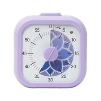 60-Minuten Visueller Timer für Selbstdisziplin, Geräuschloser Betrieb, Küchen-Kochtimer, Quadratisches / Rundes Design, Visualisierung