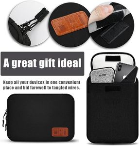 กระเป๋าจัดเก็บอุปกรณ์อิเล็กทรอนิกส์แบบพกพา กระเป๋าจัดระเบียบสายเคเบิล กระเป๋าใส่แกดเ<span class=keywords><strong>จ</strong></span>็ตสำหรับเดินทาง สำหรับสาย USB และไดรฟ์ - Product Image 6