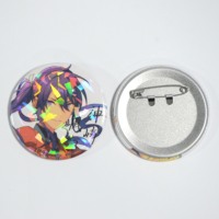 Pin Badge Anime Desain Efek Kaca Pecah untuk Badge & Hadiah Souvenir Pribadi Anda, Anti Karat, MOQ Rendah, OEM
