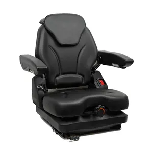 Asiento plegable Universal para carretilla elevadora, repuesto con reposabrazos, cinturón de seguridad para TCM, Linde, Toyota, Komatsu