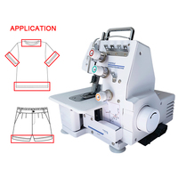 Machine à coudre à point interlock domestique à grande vitesse, machine à coudre multifonctionnelle mini à point de recouvrement pour usage domestique