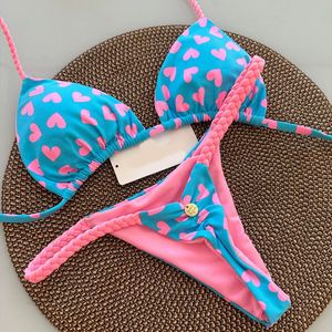 Nuevo Traje de Baño Sexy Estilo Brasileño para Estados Unidos, Estilo Casual con Trenzas Tejidas, Diseño Sólido - Product Image 5
