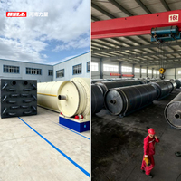Système de recyclage des pneus usagés avancé de Chine pour produire de l'huile combustible à haut rendement, équipement de pyrolyse automatisé