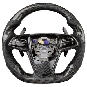 Volante Deportivo en Forma de D con Acabado en Carbono para <span class=keywords><strong>Cadillac</strong></span> ATS <span class=keywords><strong>CTS</strong></span> XTS Serie 3, Estilo Mejorado para Automóviles de Alto Rendimiento - Product Image 1