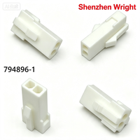 Connecteur de boîtier femelle 2 broches 4,14 mm TE 794896-1 600V en nylon PA66 blanc pour accessoires de faisceau industriel