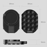 Support de téléphone magnétique pliable pour bureau, rotation à 360° °   Support de téléphone rotatif pour voiture avec mousqueton pour iPhone 18 17 16 15 Pro Max